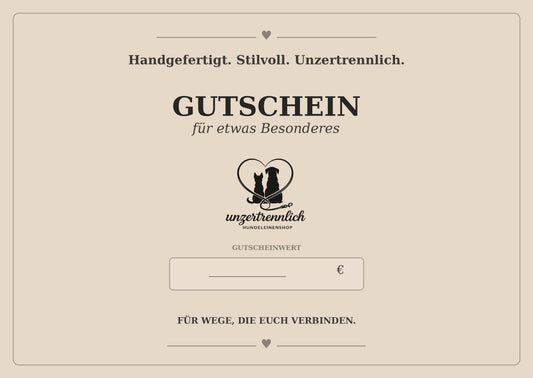 Unzertrennlich Geschenkgutscheine